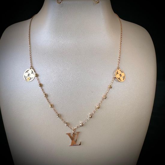 تصویر گردنبند لوکس  لویی ویتون 18 عیار